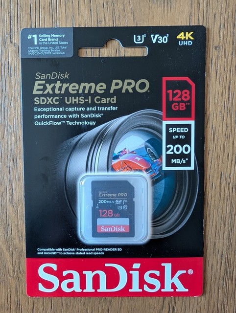 SanDisk Extreme PRO SDXC UHS-I 128 GB