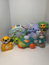 Fisher Price Linkimals Lot of 5 Turtle Koala Hedgehog Beaver Moose Works See Vid