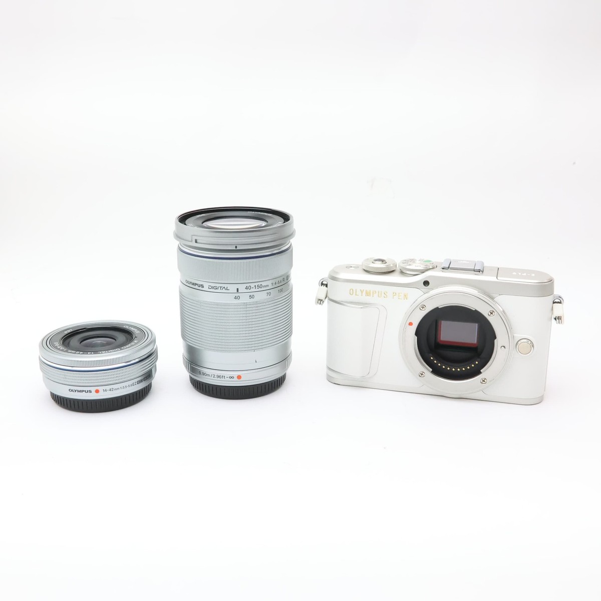 OLYMPUS PEN E−PL９ 14-42mm 40-150mm Olympus PEN E-PL9 White + 14-42mm + 40-150mm Lens Kit #288