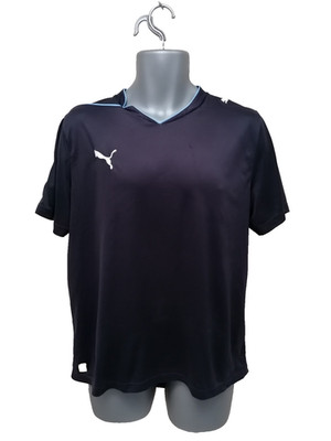 Puma Men T-shirt Navy Blue Size Large Short Sleeve T-Shirt Logo 