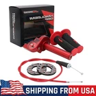7/8" Red Quick Twist Throttle Grip Kit for CRF50 TTR SSR 125 150 250cc Dirt Bike
