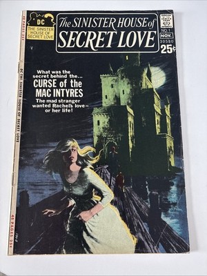 Sinister House of Secret Love 1 1st Issue Grey Tone Cover DC Horror Key 1971