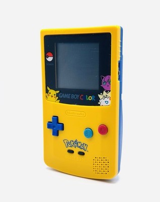 Nintendo Gameboy Color Handheld Pokemon Pikachu Special Edition neues Case    
