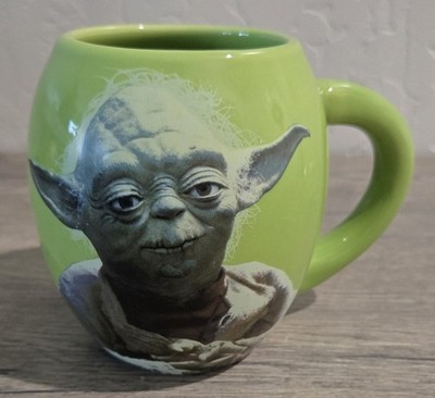 Star Wars Yoda Coffee Cup Mug May The Force Be With You Large Green 2010 Vandor