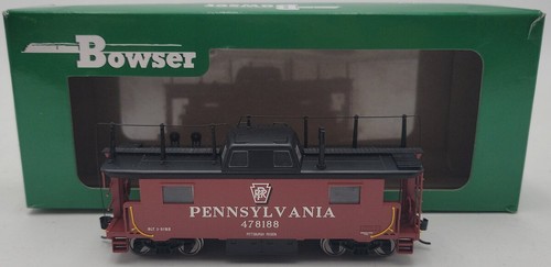 Bowser 42520 HO Pennsylvania Railroad N8 Caboose con antena #478188 LN/caja | Condition: Used
