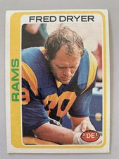 Fred Dryer 1978 Topps #366 Los Angeles Rams VG-EX FREE SHIPPING