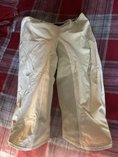Kerrits water resistant tan rain pants easy off side v elcro  womens M breeches