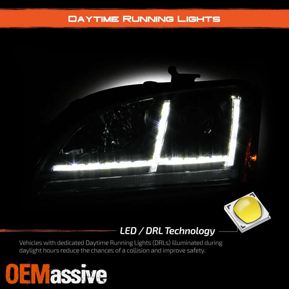For 08-14 Audi TT Quattro [HID w/AFS] Projector Black Headlights LED Sequential - Image 4 of 4