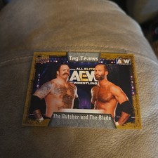 2022 Upper Deck AEW Wrestling The Butcher And The Blade Tag Teams Gold #89