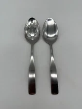 Set of 2 Cambridge Madison Stainless Steel Serving Spoons