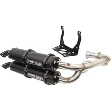Trinity Racing Stage 5 Dual Exhaust - Cerakote Black for Can-Am TR-4161D-C2