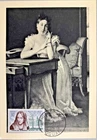 FRANCE FIRST DAY POST CARD MAXIMUM 1959 DOUAI MARCELINE DESBORDES VALMORE