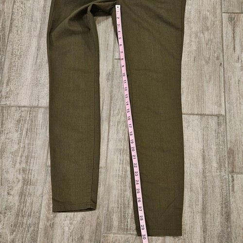 Eileen Fisher Jeans Women Size 8 SURPLUS GREEN STRETCH DENIM SLIM Skinny Organic - Picture 7 of 13