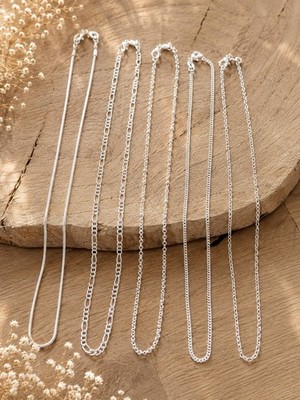 Konvolut 5 Ketten 925 Silber echtes Geschenk   Sterling Großhändler 