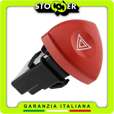 STOKKER Interruttore SOS Pulsante 4 FRECCE Lampeggianti Tasto RENAULT MASTER LAGUNA 4PIN