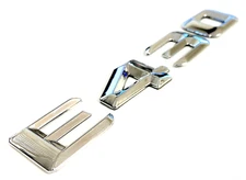 #1 CHROME E430 REPLACEMENT FOR MERCEDES REAR TRUNK EMBLEM BADGE NAMEPLATE DECAL