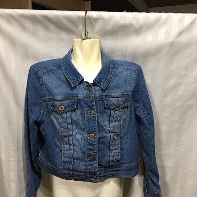 Dressbarn Denim Jean Jacket Xl Blue Office Career Work Ebay