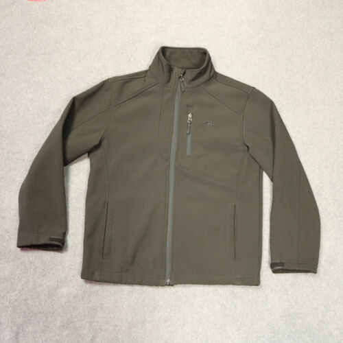 Snozu Performance Jacket Zip-Front Base Layer Cinch Cuffs Pockets Black M 10/12 - Picture 2 of 23