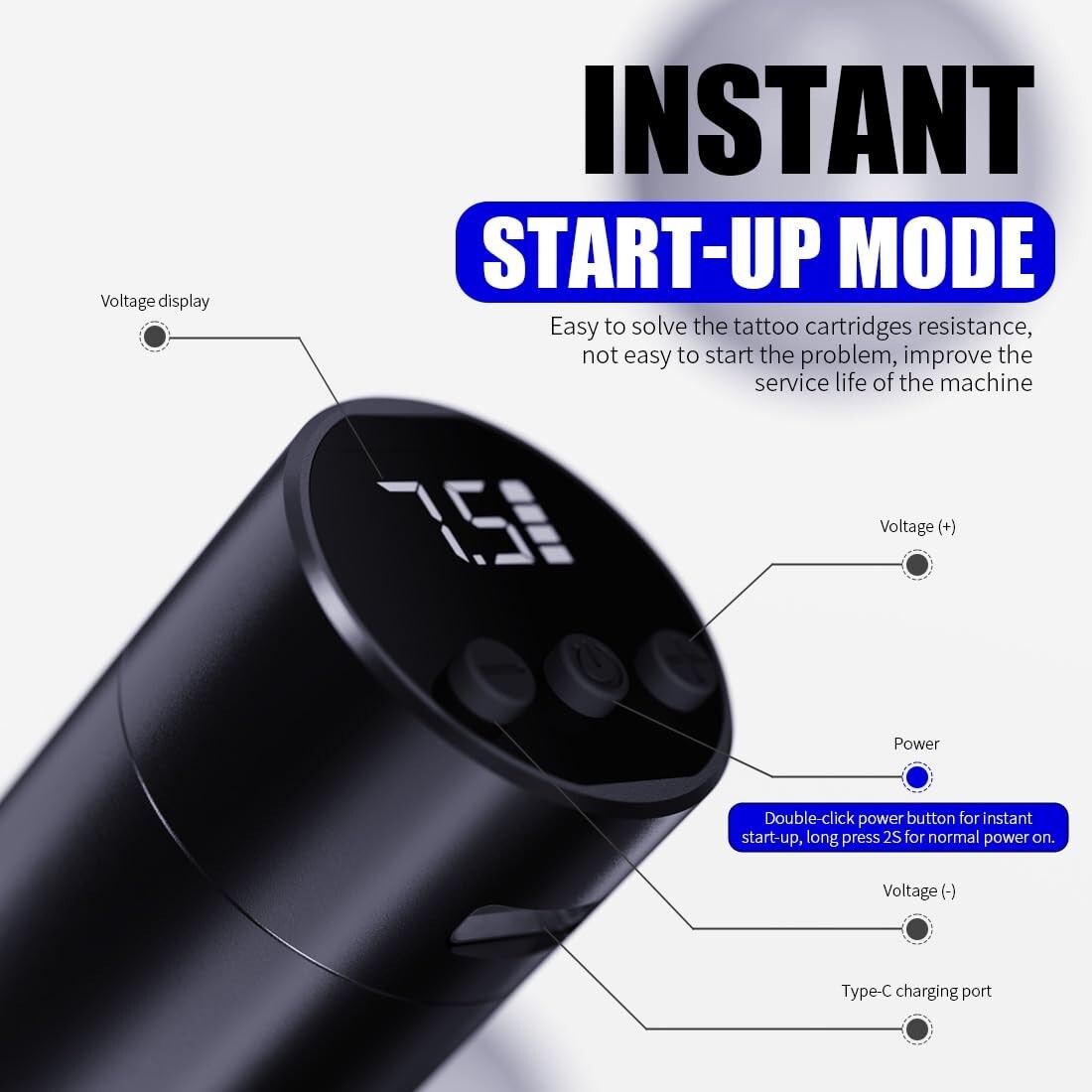 Mast Tattoo Gun Kit Tour Fly Wireless Rotary Pen Machine Count Pro