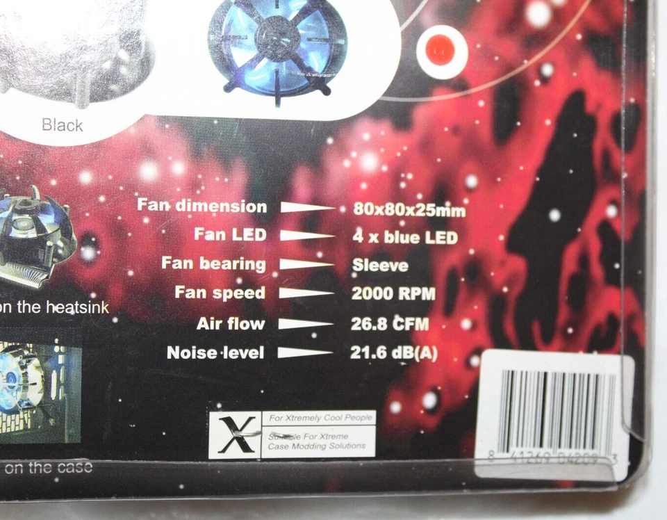 Centaurus AeroCool Cooling Fan 80mm Blue LED Case - Image 3 of 4