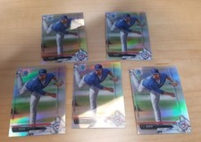 2017 Bowman Draft BDC-68 T. J. Zeuch 5 Count All Chrome Refractor Lot Toronto
