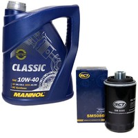 MotoröL Set 10W-40 5 Liter + ÖLfilter SM 5086 FüR Audi A3 Sportsback A3