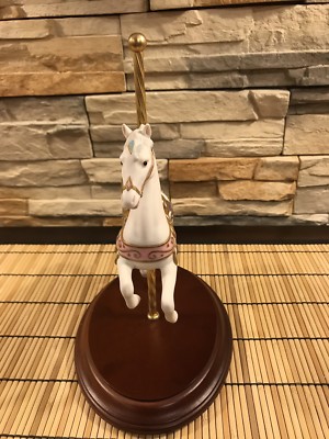 Franklin Mint Porcelain Carousel Horse Statue 