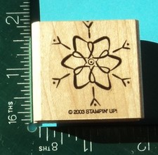 Stampin Up SNOWFLAKE Rubber Stamp Winter Christmas 1
