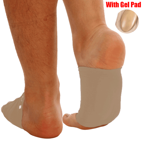 Compression Arch Support Plantar Fasciitis Gel Pad Brace Sleeve Ankle Foot Wrap - Picture 17 of 19