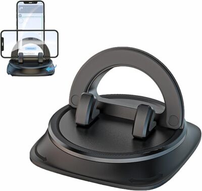 Dashboard Navigation Phone Holder, 360 Rotatable Dashboard Car Phone Holder