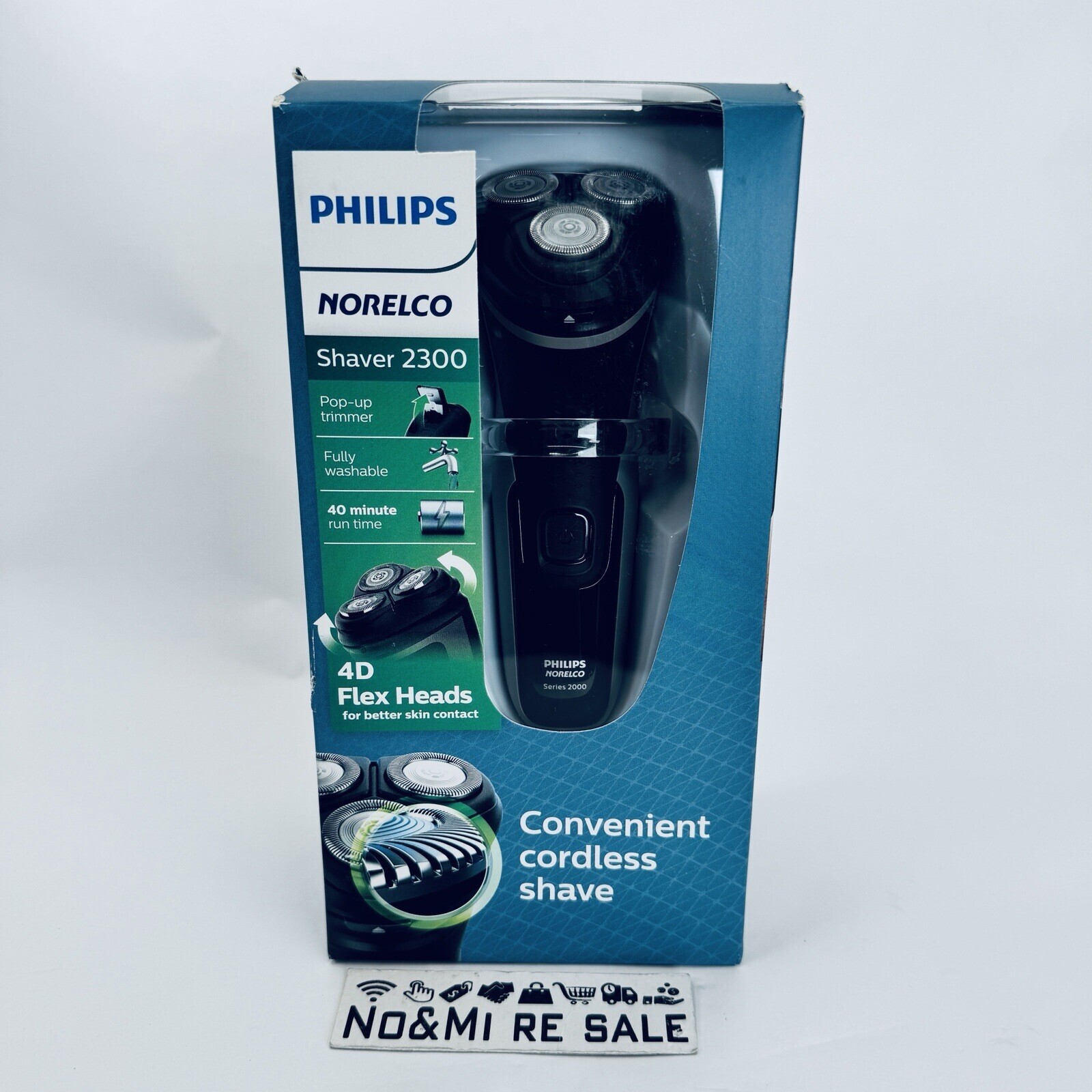 Philips Norelco Cordless Shaver 2300 with Pop-up Trimmer S1211/81