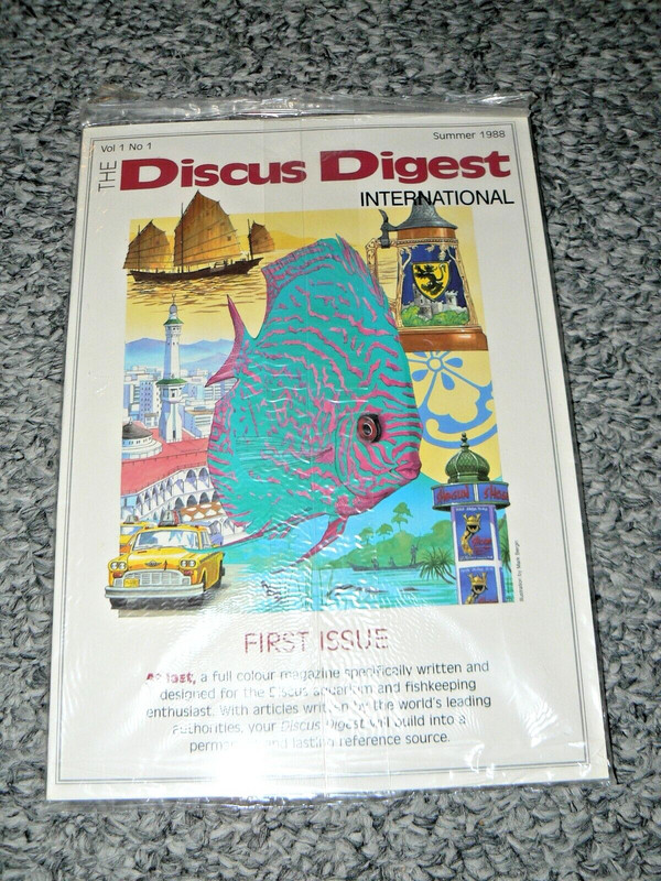 The Discus Digest International  V 1 N 1 an Aquarium magazines  Mint RARE