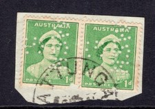 NSW ATTUNGA pmk on piece with G NSW punctures