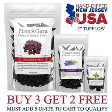 Jumbo Charcoal Incense Cones 2" TOPFLOW Bulk For Burner Holder Censer