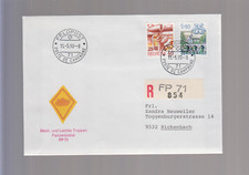 6711 - Schweiz - Feldpostbrief von 1990 Einschreiben