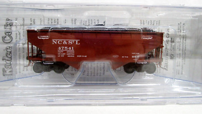 Kadee HO Scale NC&StL AAR 2 Bay Hopper Car #47541 w/ Coal Load NOS Sealed 7522