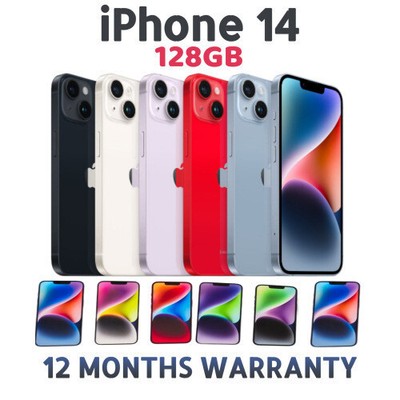 Apple iPhone 14 entsperrt 128GB - alle Farben 5G makellos A+ mit Apple Box