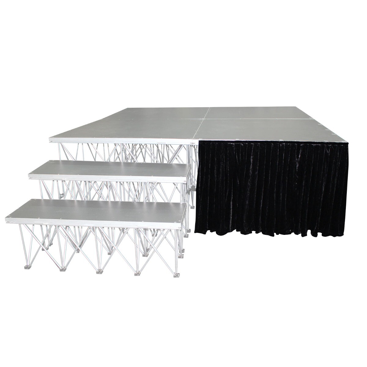 Сценическая юбка ProX XSF-Skirt24 stageX 24 Черная для использования со сценами XSF