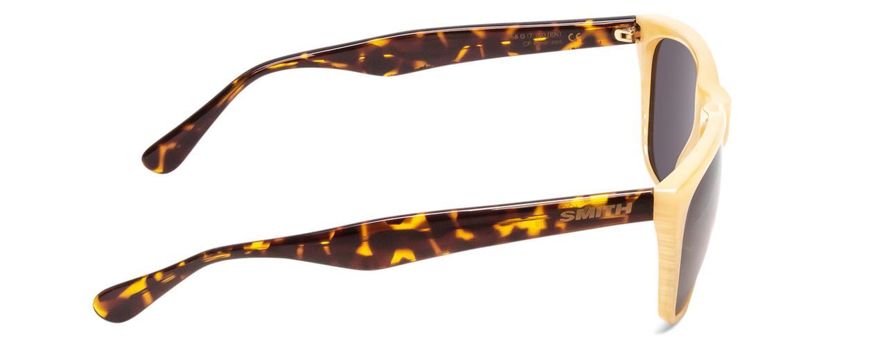 Lunettes De Soleil Smith Optics Tioga - Verres ChromaPop Polarisés Vert, Monture Tortue Miel, Style Rétro