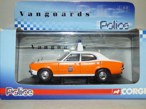 Corgi Vanguards Ford Cortina Mk3 Lancashire Constabulary orange & white