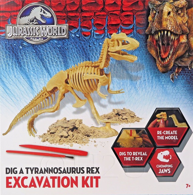 jurassic world t rex model dig kit
