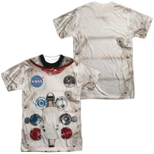 Astronaut Spacesuit Unisex Adult Halloween Costume T Shirt (Front/Back), S-3XL
