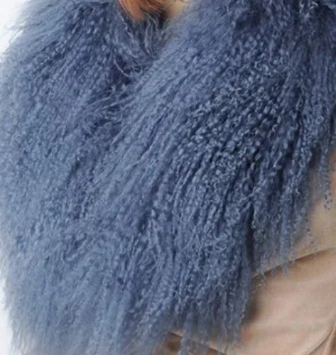 Women Winter Fashion Design Genuine Mongolian Lamb Fur Warmer Scarf New Product - Picture 50 of 51