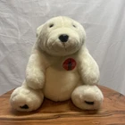 Vintage 1993 Coca Cola Polar Bear Soda Soft Drink Plush Stuffed Animal 10"