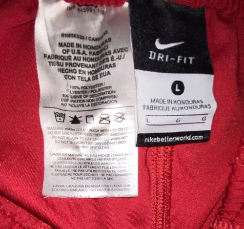 NIKE DRI-FIT SHORTS BOYS LARGE TWO PAIR 1 Red + 1 Blue With Pockets Excellent - Picture 8 of 8