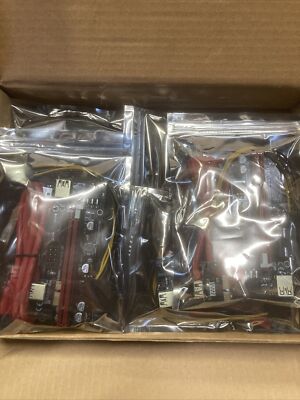 pci express riser adapter cable woth Led graphics extension 6 Pack