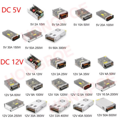 5V 12V 24V 36V 48V Power Supply SMPS 5 12 24 36 V AC-DC 100-240V to 5V 12V 24V 