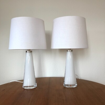 Orrefors, Fagerlund, LYFA, Tablelamp, mid century modern danish nordic design