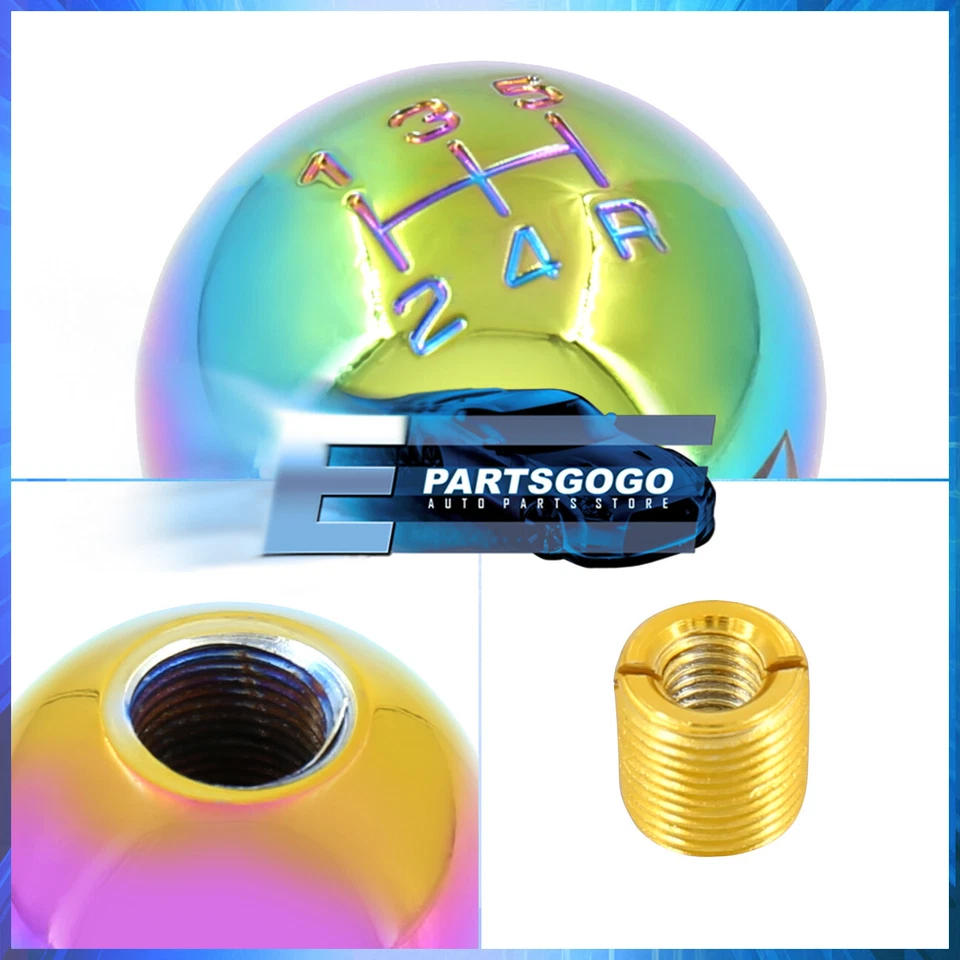 For BMW M8 M10 M12 Thread Adapter Round Ball 5SPD JDM Shift Knob Lever Stick Neo - Image 2 of 3