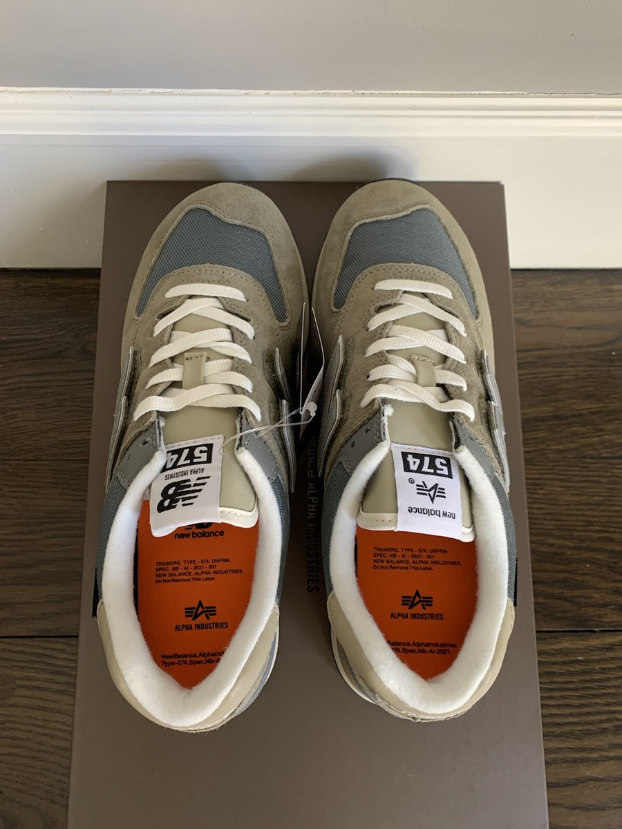 Size 9 US - New Balance x Alpha Industries 574 Olive Green